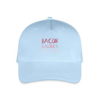 Les calories de bacon ne comptent pas - Calories drôles - Casquette de baseball bio Enfant - bleu clair - Devant