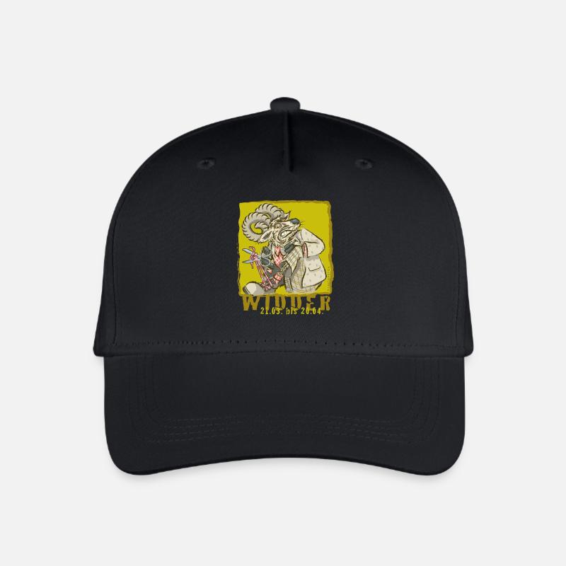 Sternzeichen-Widder - Kinder Bio Basecap - Schwarz