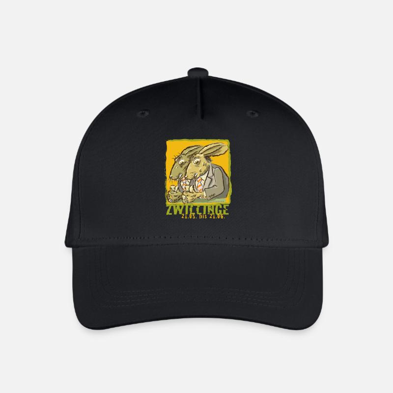 Sternzeichen-Zwillinge - Kinder Bio Basecap - Schwarz