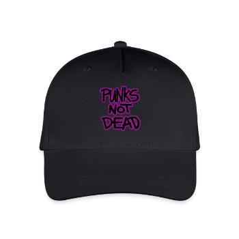 punks not dead - Organic Kids’ Baseball Cap - black - Front