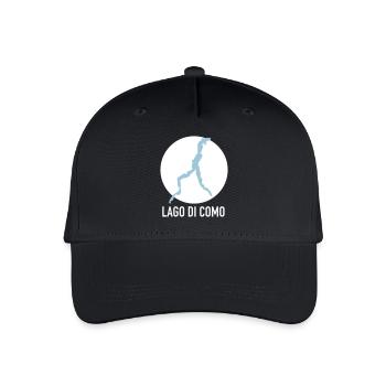 Lago di Como - Lac de Côme - Casquette de baseball bio Enfant - noir - Devant