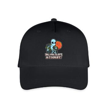 Do you have a ticket alien - Kinder Bio Basecap - Schwarz - Vorne
