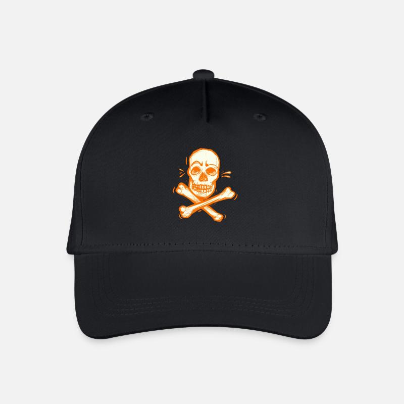 Dead Pirate Skull - Organic Kids’ Baseball Cap - black