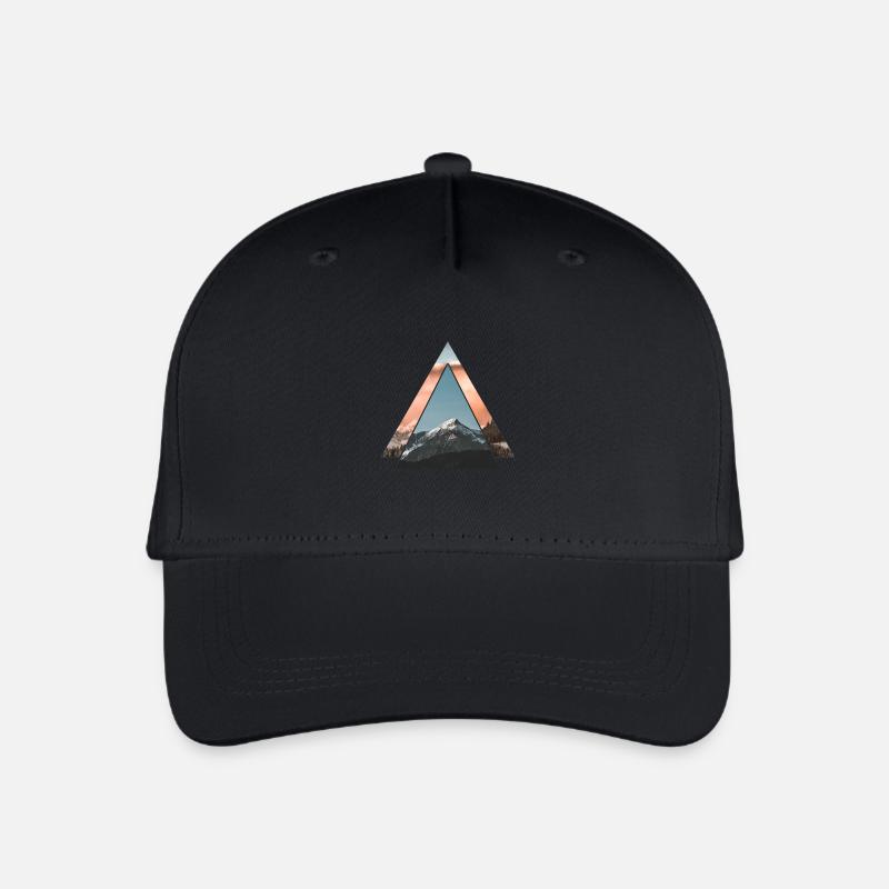 Berg Love - Bergsteigen, Mountainbiken & Wandern - Kinder Bio Basecap - Schwarz