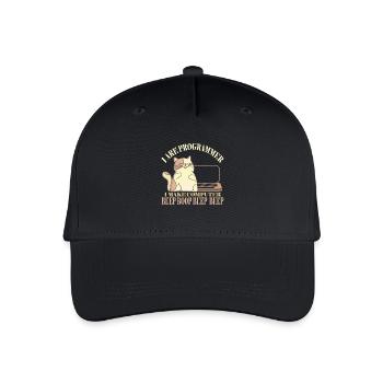 Je suis programmeur Shirt Shirt drôle d'ordinateur - Casquette de baseball bio Enfant - noir - Devant