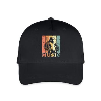 Vintage Musique classique - Casquette de baseball bio Enfant - noir - Devant