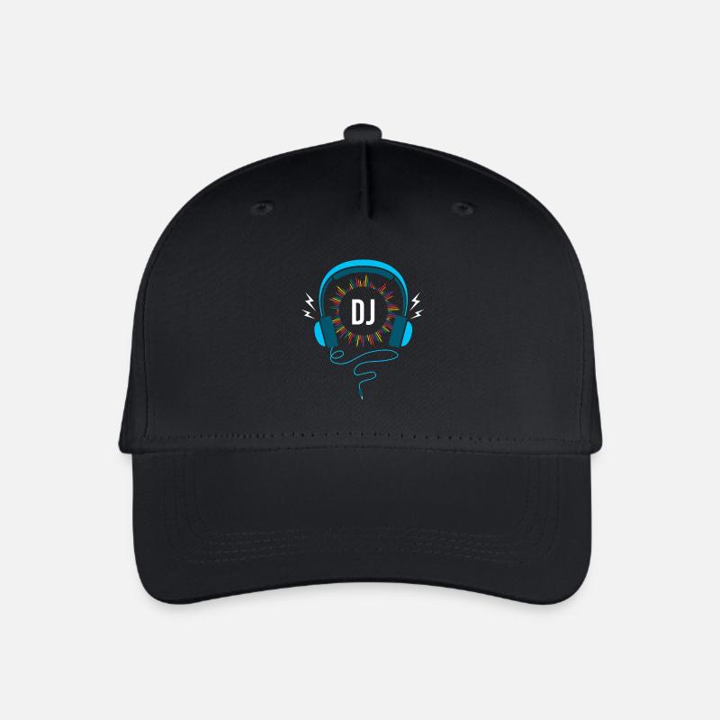 DJ - Organic Kids’ Baseball Cap - black