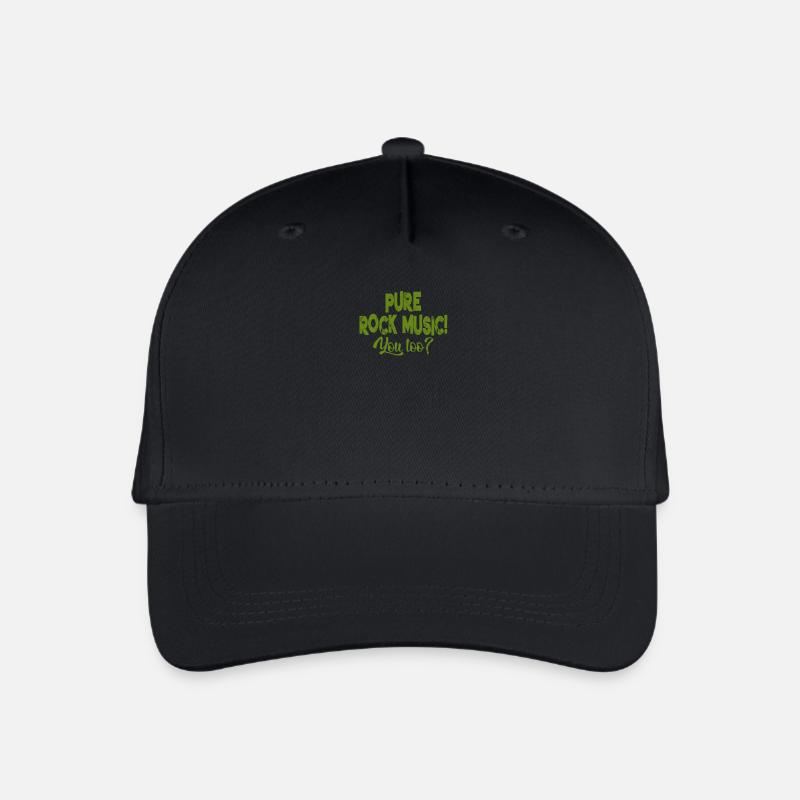 Pure rock music Geschenk Shirts - Kinder Bio Basecap - Schwarz