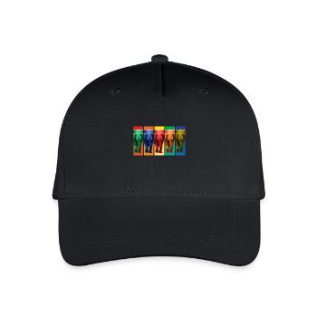 Elephants - Pop Art - Organic Kids’ Baseball Cap - black - Front