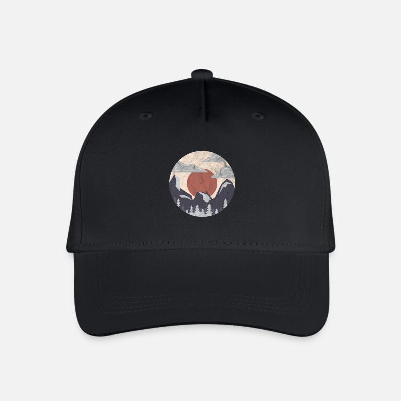 Kreis Natur Geschenk Shirt - Kinder Bio Basecap - Schwarz