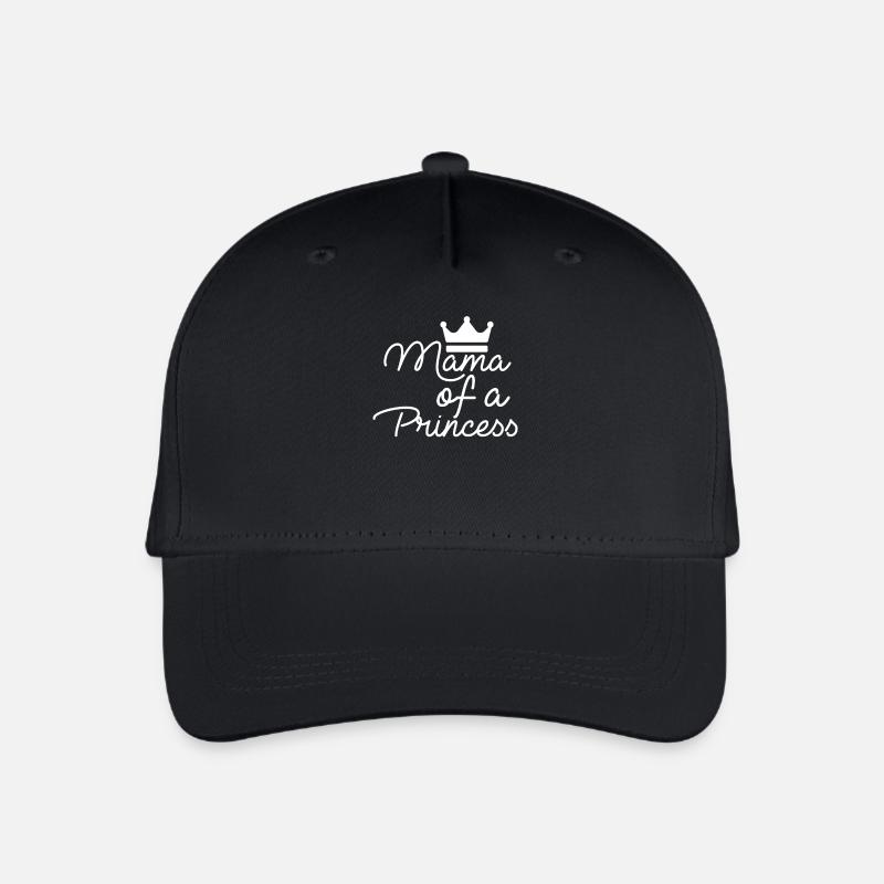Mama Mutter Prinzessin Tochter Muttertag Geschenk - Kinder Bio Basecap - Schwarz