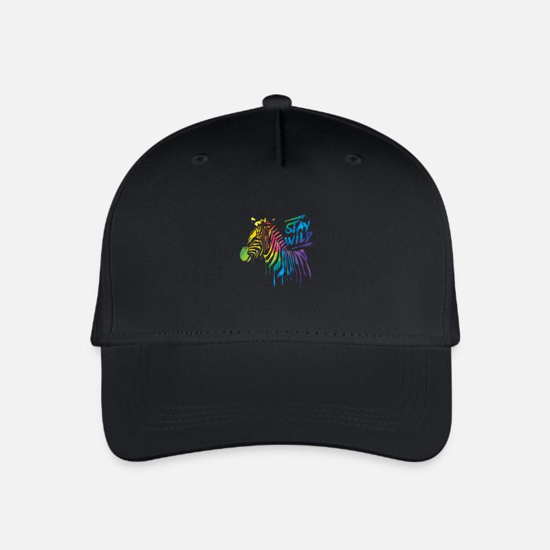 Zebra Boom! - Kinder Bio Basecap - Schwarz