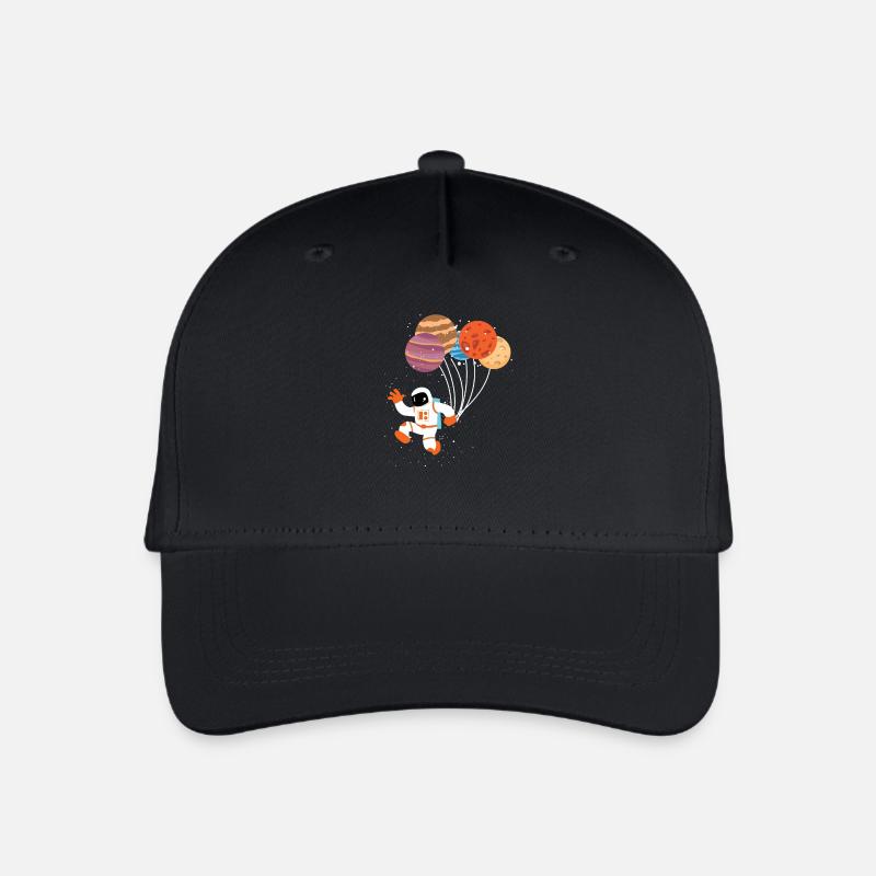 Weltraumastronaut - Kinder Bio Basecap - Schwarz