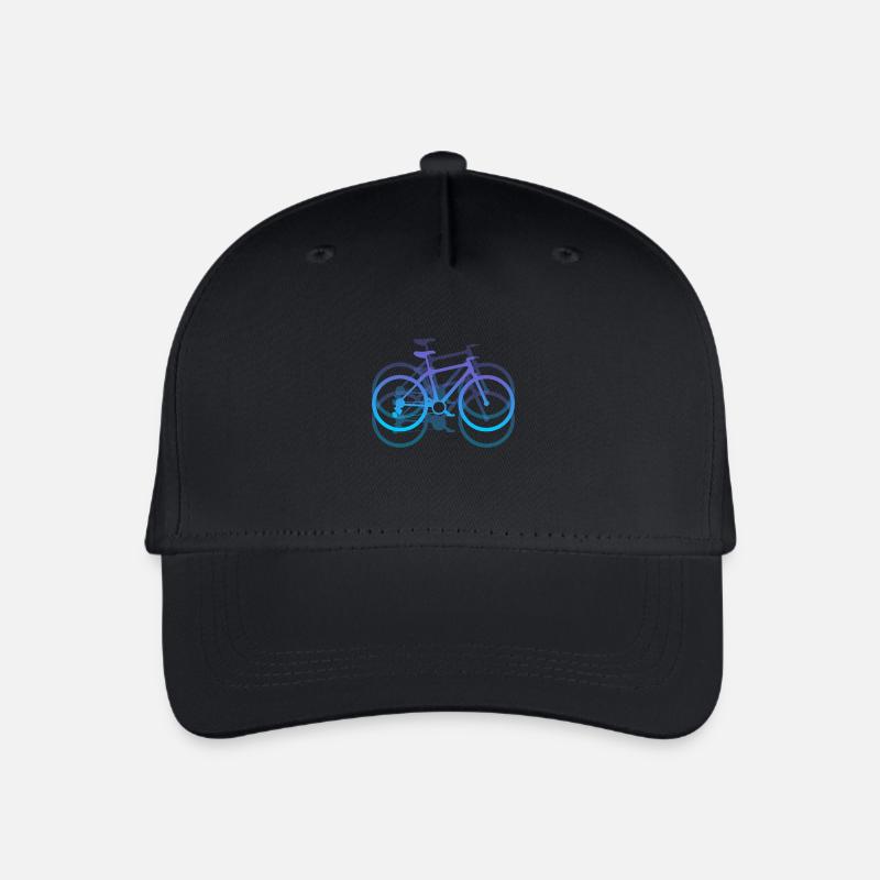 Fahrrad Radfahren Geschenk Fahrradfahrer Radsport - Kinder Bio Basecap - Schwarz