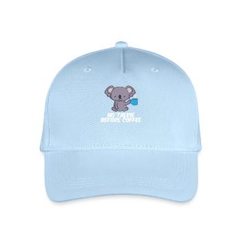 Koala - Koalas - Koala T-Shirt - Kaffee - Kinder Bio Basecap - Hellblau - Vorne