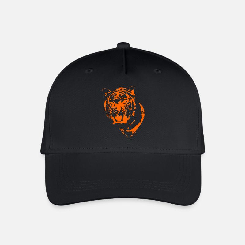 tigre - Casquette de baseball bio Enfant - noir