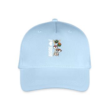 Sushi I Love Sushi Asian Cuisine Fast Food - Organic Kids’ Baseball Cap - light blue - Front