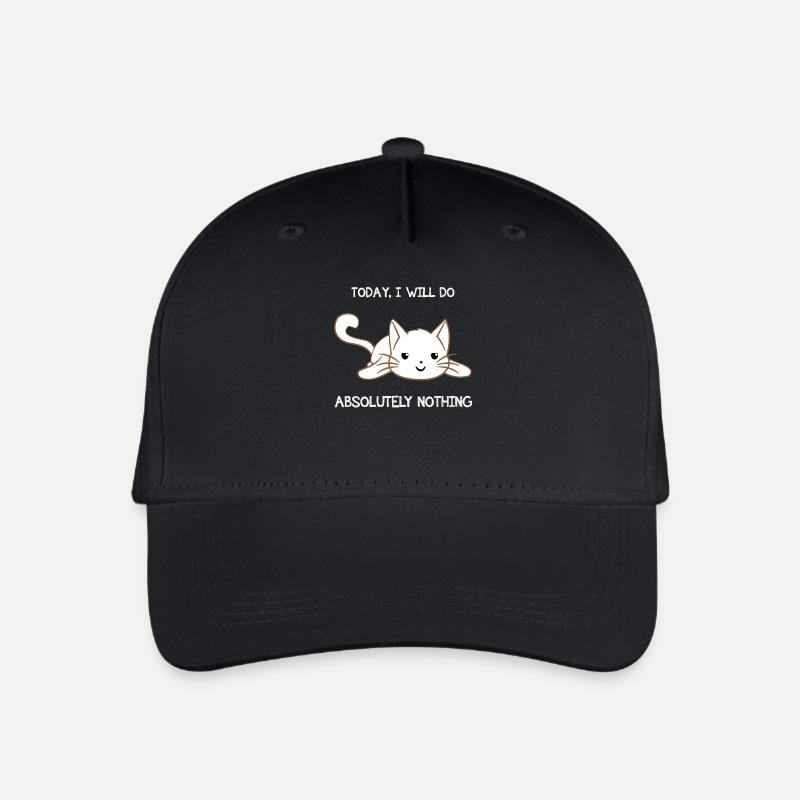 Chat - chats T-shirt - chats - lazybones - Casquette de baseball bio Enfant - noir