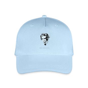beethoven classical music composer concert deaf pop - Organic Kids’ Baseball Cap - light blue - Front