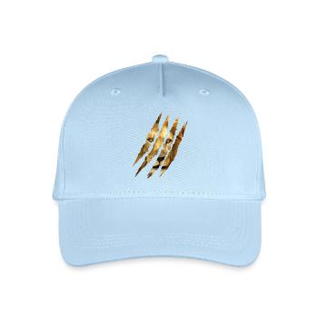 Löwe Krallen - Kinder Bio Basecap - Hellblau - Vorne