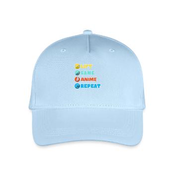 Anime - Organic Kids’ Baseball Cap - light blue - Front