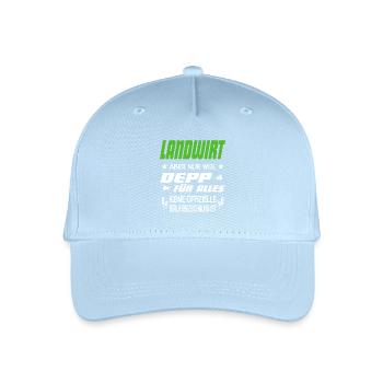 Landwirt lustiger Spruch Landwirtschaft - Kinder Bio Basecap - Hellblau - Vorne