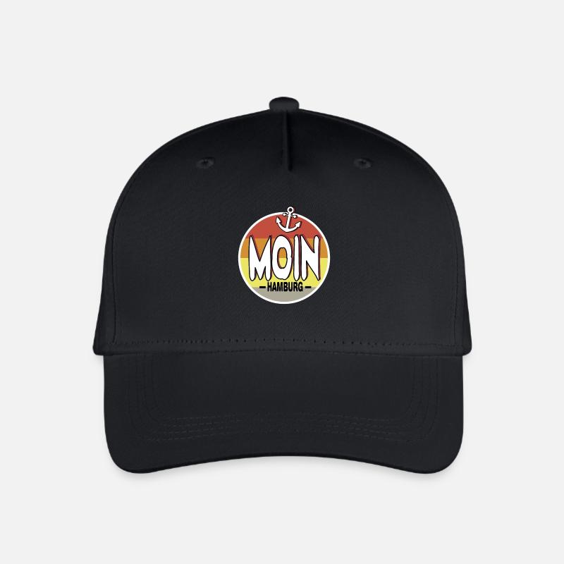 Moin Hamburg - Kinder Bio Basecap - Schwarz