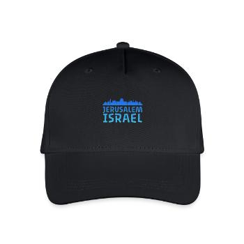 Jérusalem Israël Skyline Design - Casquette de baseball bio Enfant - noir - Devant