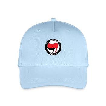 Antifacist Action, Antifa Logo, Flags - Organic Kids’ Baseball Cap - light blue - Front