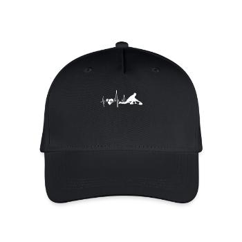 Curling Curling Heartbeat - Organic Kids’ Baseball Cap - black - Front