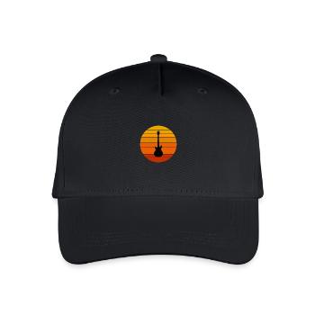 Music Guitar - Organic Kids’ Baseball Cap - black - Front