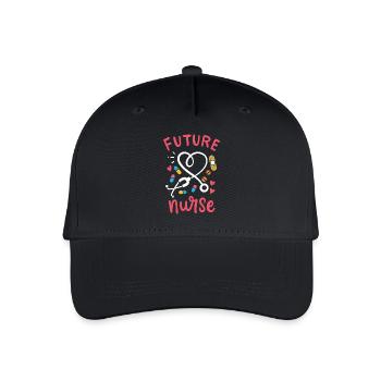 Formazione infermieristica - Cappellino da baseball ecologico per bambini - nero - Fronte