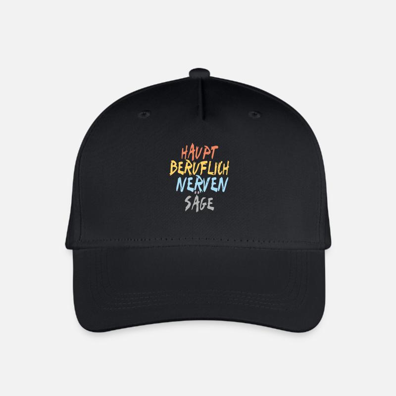 Nervensäge - Kinder Bio Basecap - Schwarz