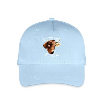 Vegan Not The Same But Equal Vegetarier Tierfreund - Kinder Bio Basecap - Hellblau - Vorne