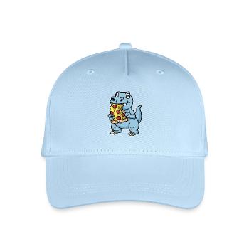 Pizza tranche pizza salami pizza - Casquette de baseball bio Enfant - bleu clair - Devant