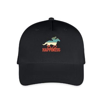 Horse Riding Rider - Organic Kids’ Baseball Cap - black - Front