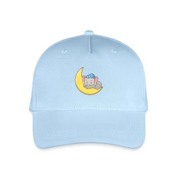 Lune éléphant - Casquette de baseball bio Enfant - bleu clair - Devant