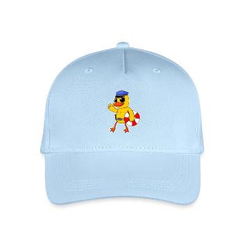 lifeguard police chick - Organic Kids’ Baseball Cap - light blue - Front