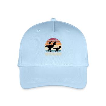 Papasaurus Dinosaure Enfants Dinos Cadeau - Casquette de baseball bio Enfant - bleu clair - Devant