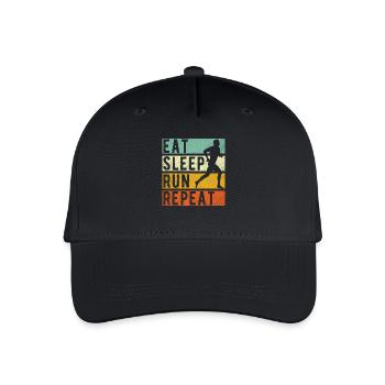 Running Jogging Jogger Gift - Organic Kids’ Baseball Cap - black - Front