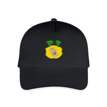 Vacationers Tourist Lazy Laziness Leisure Heat - Organic Kids’ Baseball Cap - black - Front