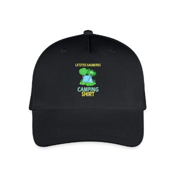 Pfadfinder Camping Pfadfinder Geschenk - Kinder Bio Basecap - Schwarz - Vorne