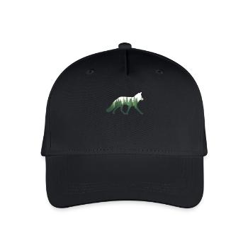 Renard nature forêt - Casquette de baseball bio Enfant - noir - Devant