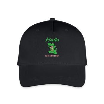 Baby Geburt Nachwuchs - Kinder Bio Basecap - Schwarz - Vorne