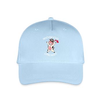 Nachwuchs Landwirt Kuh Geschenk - Kinder Bio Basecap - Hellblau - Vorne