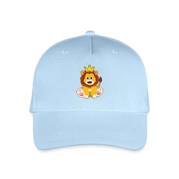 Couronne de Lion - Casquette de baseball bio Enfant - bleu clair - Devant