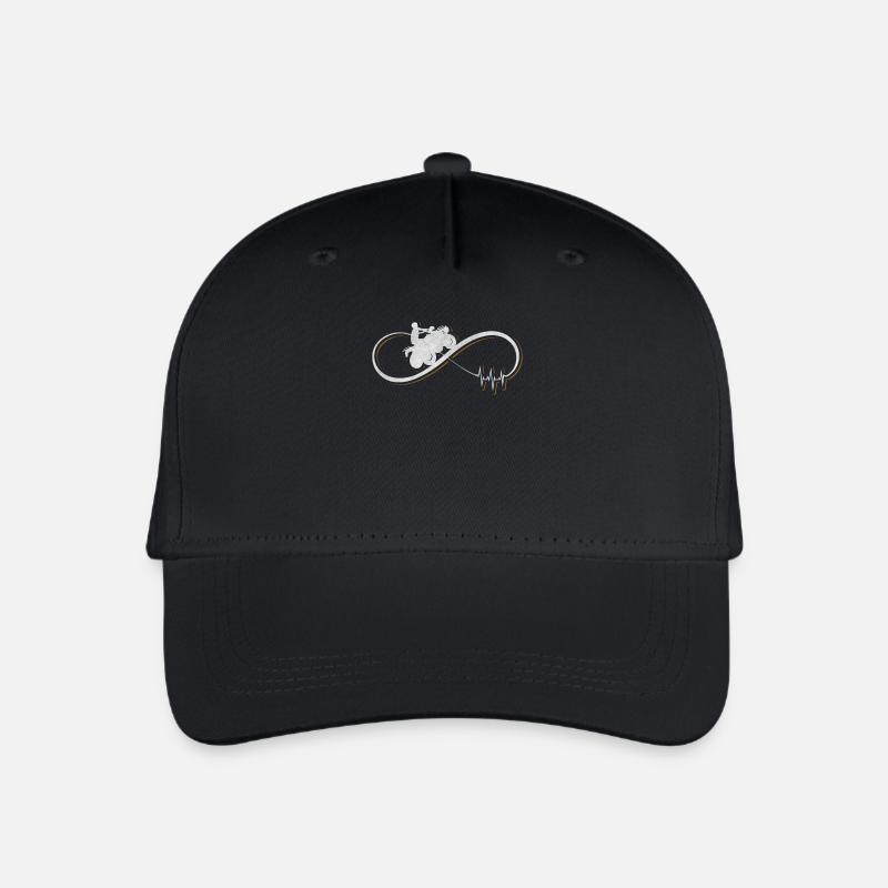 Ich mag Quad Geschenk - Kinder Bio Basecap - Schwarz
