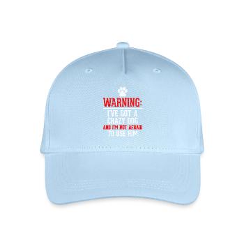 Note: chemise de chien mignon. Commandez maintenant. - Casquette de baseball bio Enfant - bleu clair - Devant