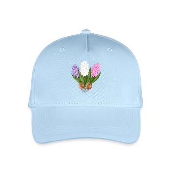 Hand-drawn hyacinths - Organic Kids’ Baseball Cap - light blue - Front
