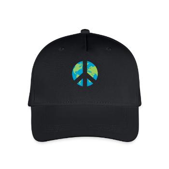 Symbole de la paix mondiale - Casquette de baseball bio Enfant - noir - Devant
